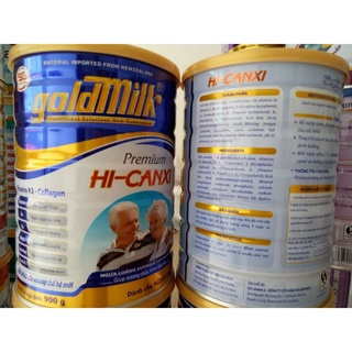 [COMBO 2 LON] SỮA CHO NGƯỜI GIÀ Goldmilk Hi-Canxi - Ngăn ngừa Loãng Xương - Tiểu Đường 900g