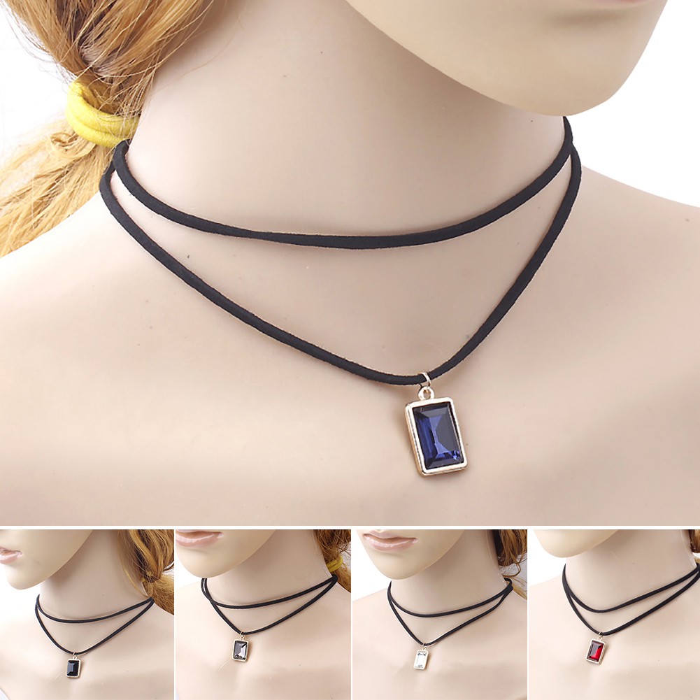 Vòng Cổ Choker Hai Lớp Thời Trang Cá Tính Cho Nữ