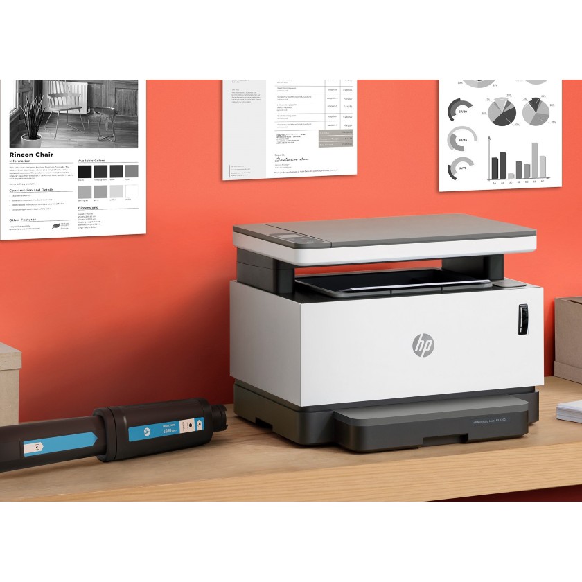 Máy in HP Neverstop Laser 1000W hàng mới chính hãng bảo hành 12 tháng nạp mực đơn giản không cần tháo hộp mực | BigBuy360 - bigbuy360.vn