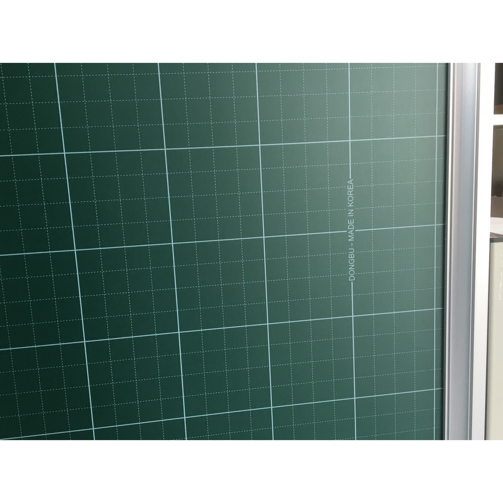 Bảng từ xanh Hàn Quốc 1,2x1,6m kẻ ô ly tiểu học