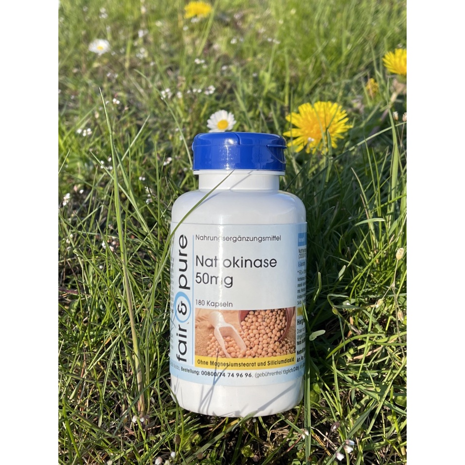 Viên uống chống đột quỵ Nattokinase 50mg Fair & Pure Đức 180 viên