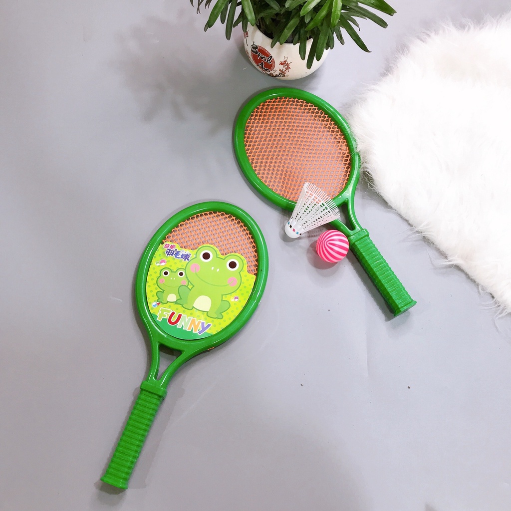 Đồ chơi Vợt Cầu lông kiêm Vợt Tennis bằng Nhựa cho Trẻ em