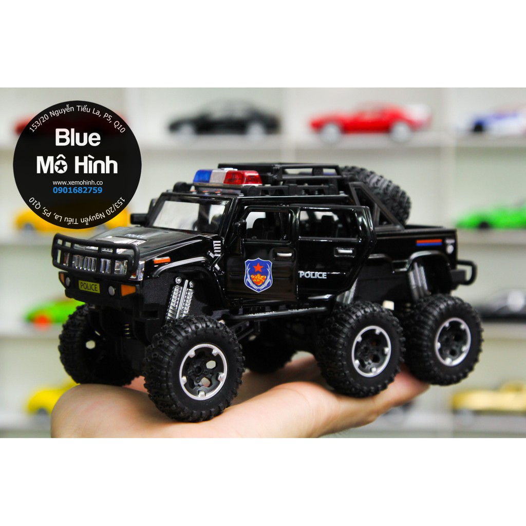 Blue mô hình | Xe cảnh sát mô hình Police Hummer H2 1:32