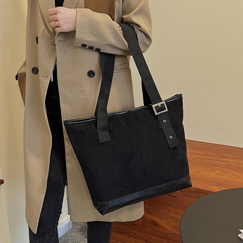 Túi xách canvas khâu đơn giản sức chứa lớn