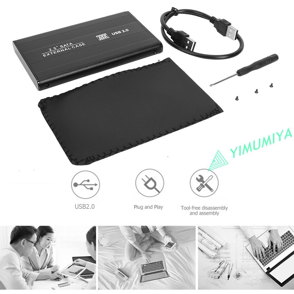 Hộp Đựng Ổ Cứng Ngoài 2.5 Inch Usb 2.0 Sang Sata Hdd 480mbps | BigBuy360 - bigbuy360.vn