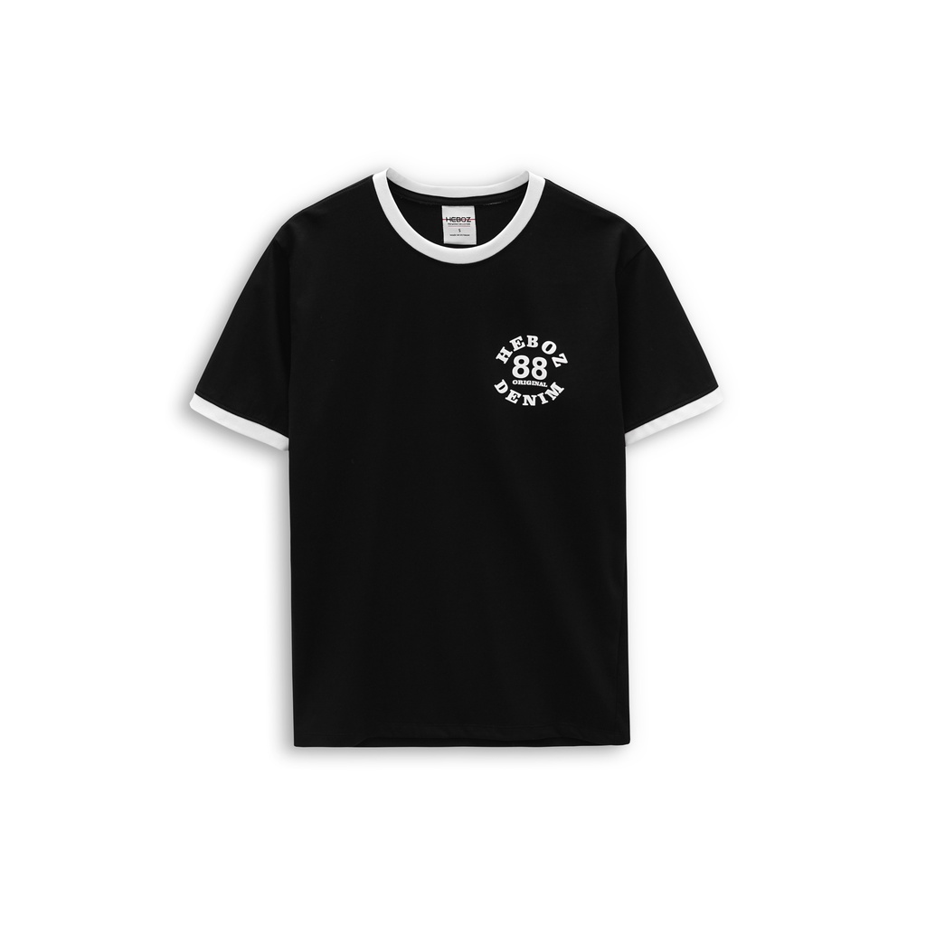 Áo thun nam HEHOZ cao cấp in logo circle phong cách 3M cotton mềm mịn thấm hút tốt - 00001148