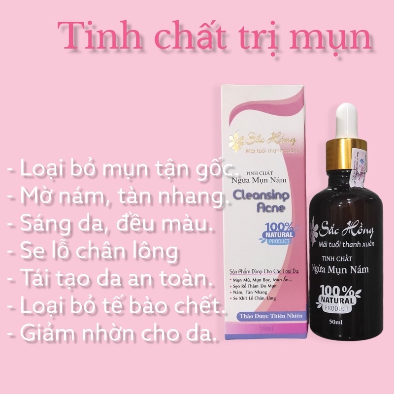 Tinh Chất Sắc Hồng Ngừa Mụn Nám