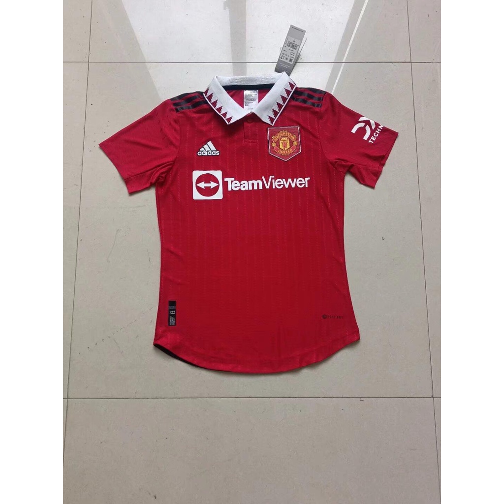 Set Quần Áo Màu Đỏ Đội Tuyển manchester united Mùa Giải 22-23 Size s-2xl