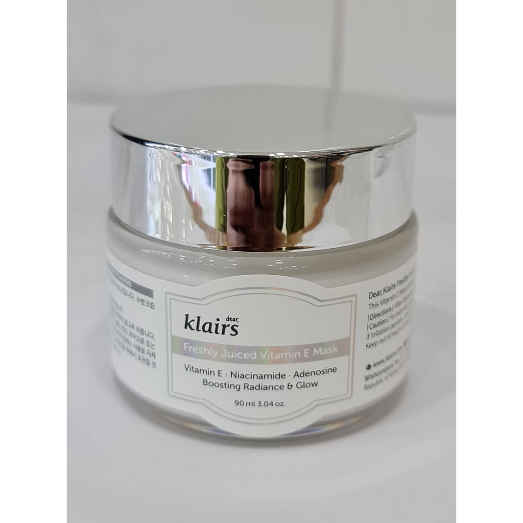 Kem Dưỡng Ẩm Kết Hợp Mặt Nạ Ngủ DEAR KLAIRS Freshly Juiced Vitamin E Mask 90ml