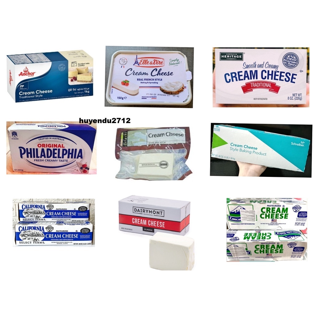 CREAM CHEESE các loại ( chỉ giao hỏa tốc tại hà nội)