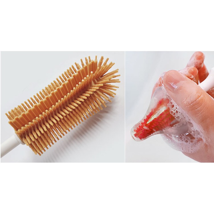 Bộ cọ bình sữa, núm ti Silicone Mother-K