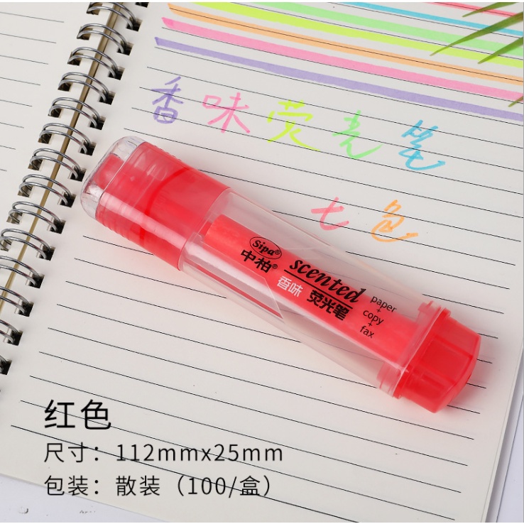 Bút highlight dạ quang đánh dấu dòng nhiều màu có mùi thơm Scented