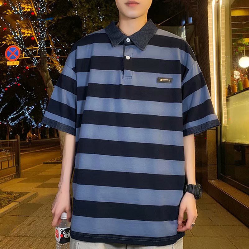 Áo thun Polo ngắn tay thời trang cá tính dành cho nam/size M-2xl