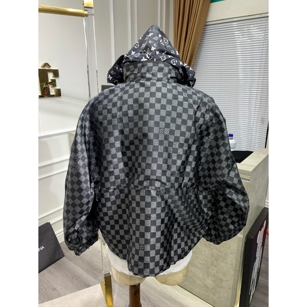 Áo khoác LV hoạ tiết 3 lớp cao cấp
