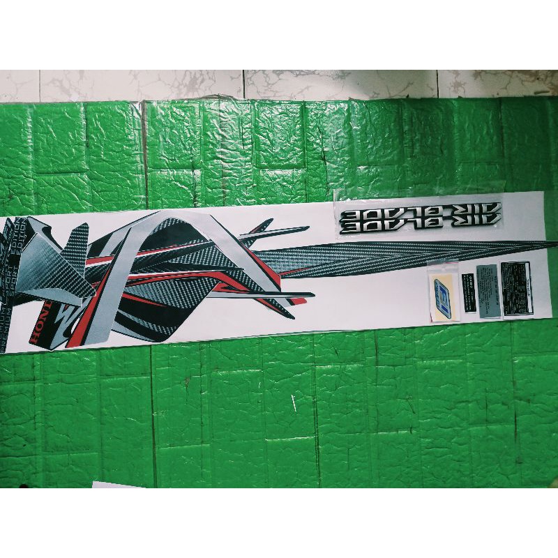 Trọn bộ tem Airblade 2012 màu đỏ đen