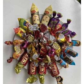 Kẹo Socola Nga Tổng Hợp Mix 8 Vị Gói 450G - Mẫu mới - búp bê