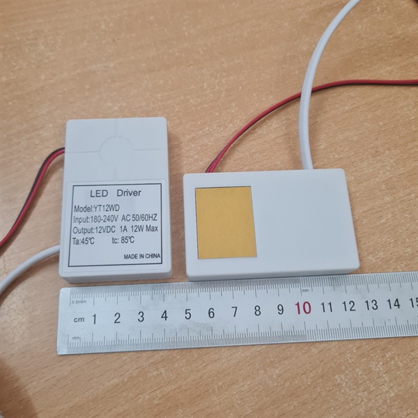 Công tắc cảm biến gương và dây led dán 5m 12v