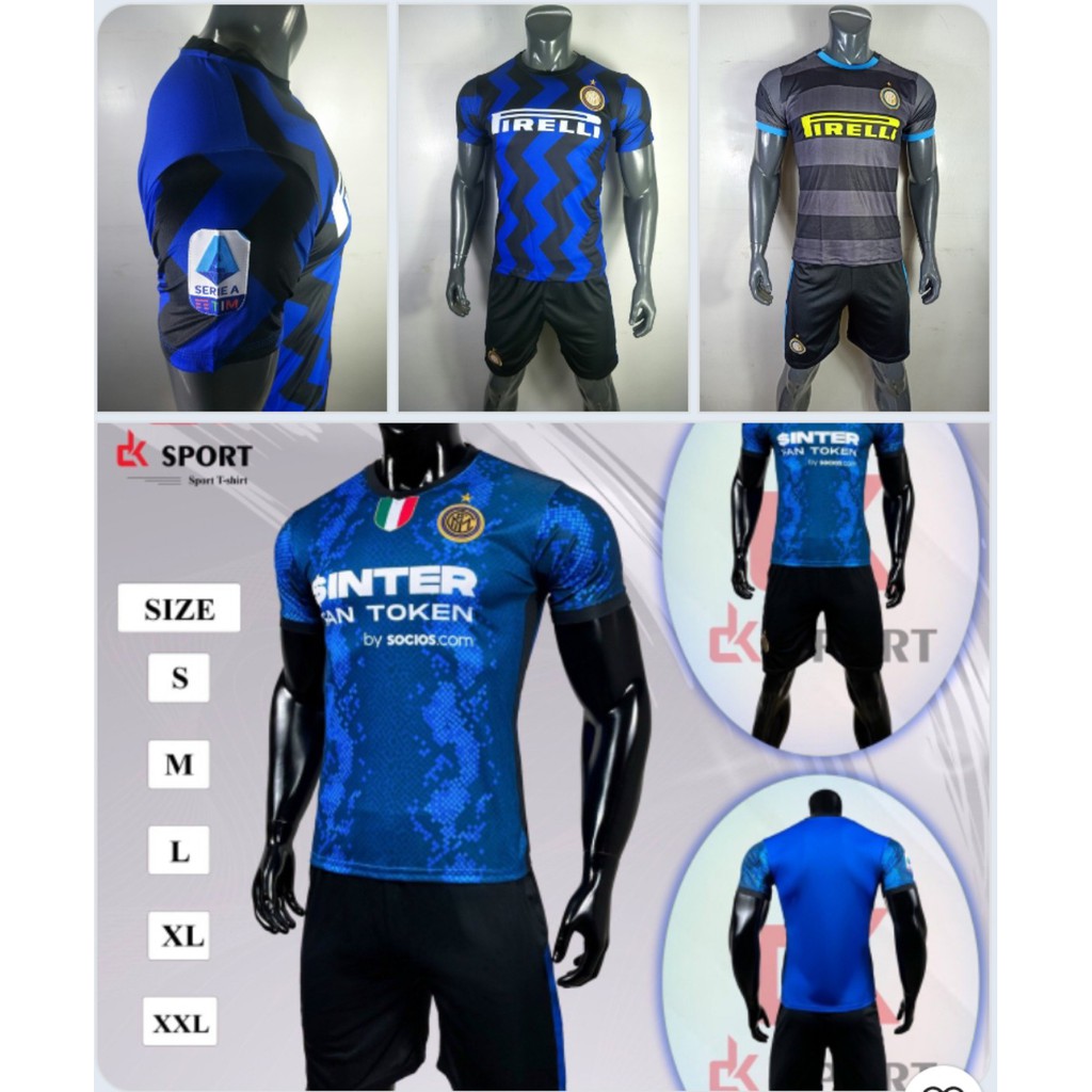 ÁO BÓNG ĐÁ CLB INTER MILAN 2021 - BỘ QUẦN ÁO BÓNG ĐÁ INTER 2021