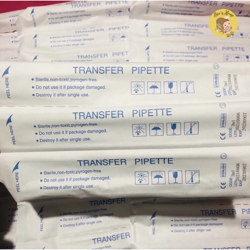 ỐNG BÓN SỮA TIỆT TRÙNG CAO CẤP TRANSFER PIPETTE 3ml mẫu mới