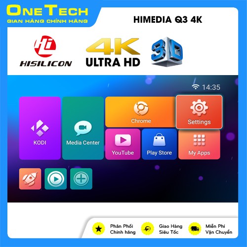 TV Box Himedia Q3, Chip lõi tứ Hi3798M, chơi phim 4K, 3D, nghe nhạc lossless - Thanh lý