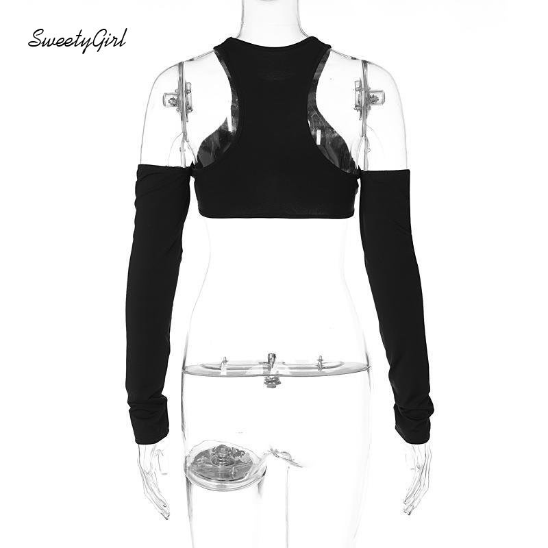 Áo Thun Crop Top Tay Ngắn Cổ Tròn Màu Đen Trơn Thời Trang 2022 Quyến Rũ Dành Cho Nữ