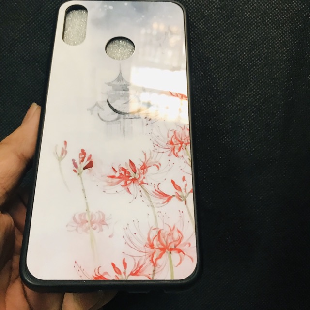 Ốp lưng Huawei Nova 3i/3e/Honor play mặt lưng phủ bóng hình hoa siêu đẹp