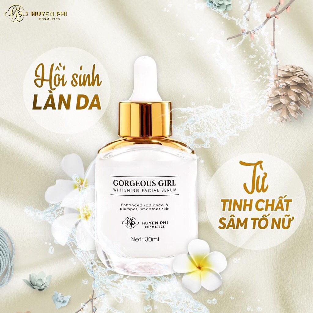 Serum sâm tố nữ Huyền Phi cấp ẩm trắng da tăng độ đàn hồi