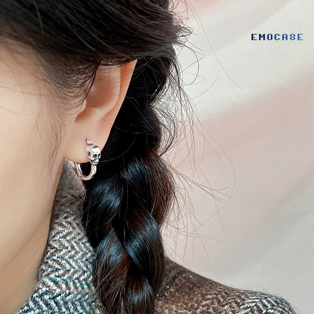 1 Khuyên Tai Hình Đầu Lâu Phong Cách Vintage