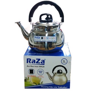 Ấm đun nước RAZA inox 304 sử dụng được bếp từ