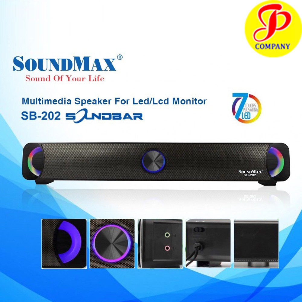 Loa soundbar SoundMax SB-202/2.0 - Hàng chính hãng, mới 100%