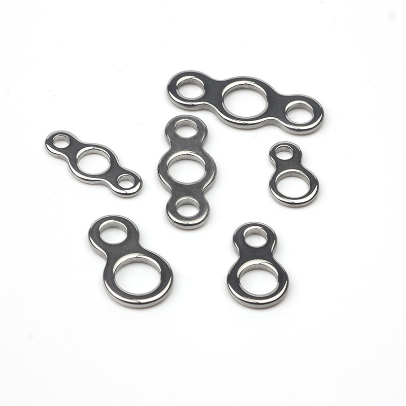 Túi 10 Khoen Móc Câu Hình Số 8 Bằng Thép Không Gỉ