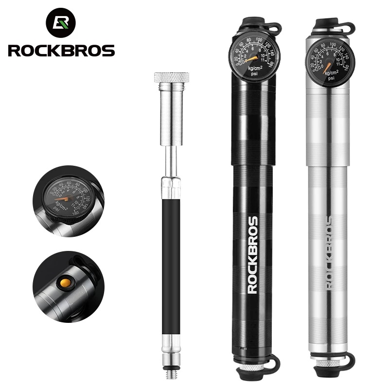 Ống Bơm Xe Đạp Rockbros 160psi Áp Suất Lớn