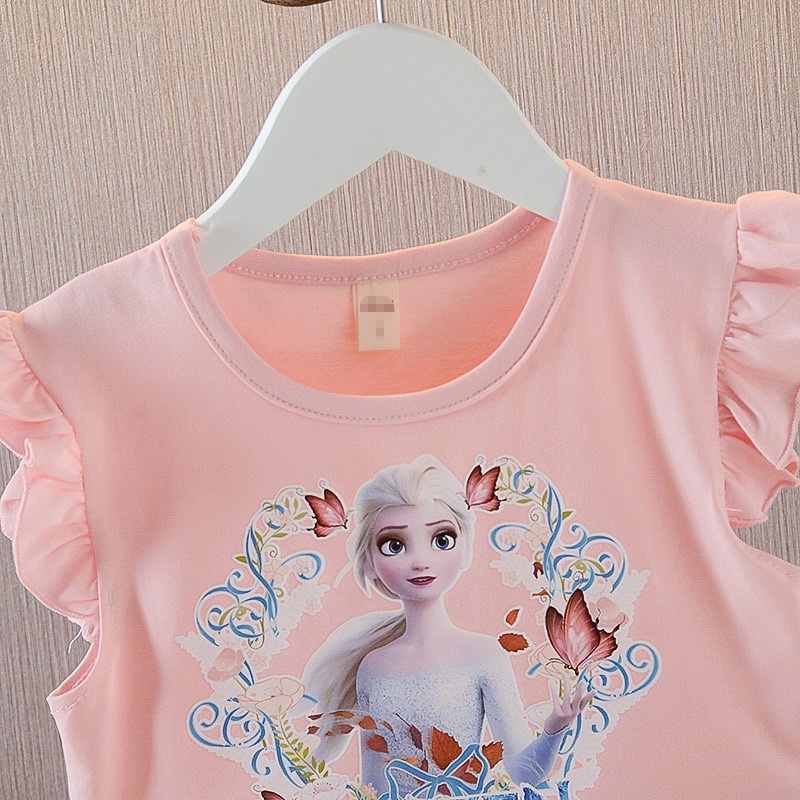 Đầm thun voal công chúa Elsa