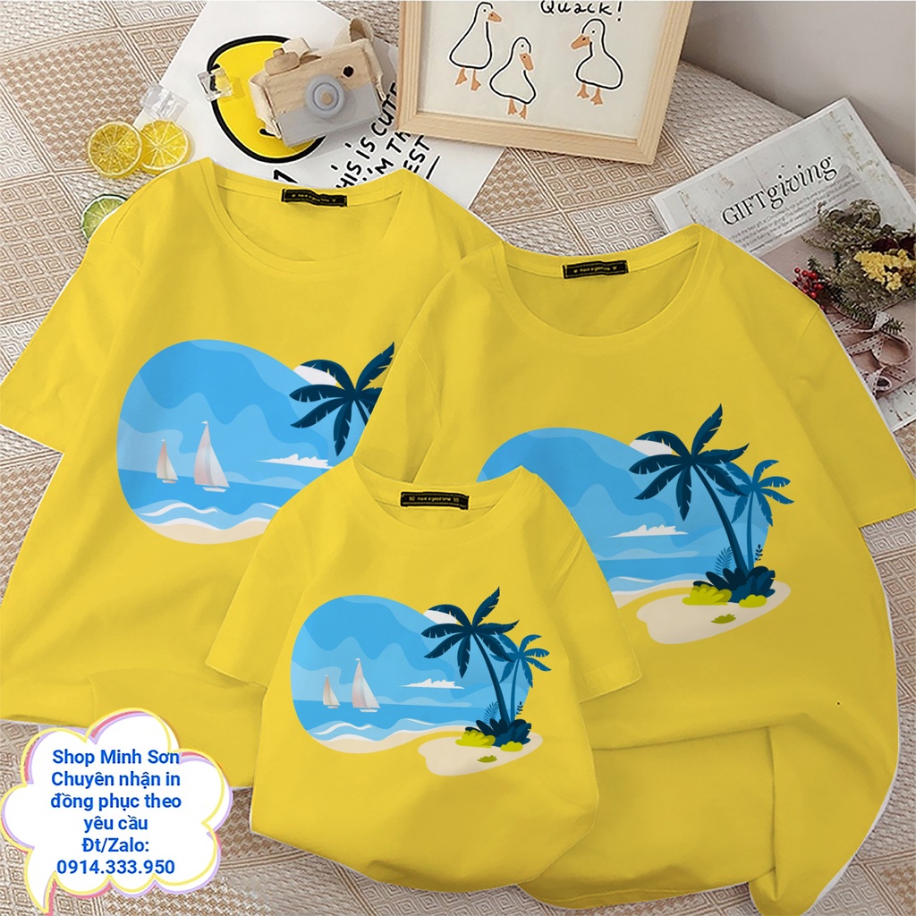 🏖⛵🏖VIDEO ÁO GIA ĐÌNH THUYỀN VÀ BIỂN, ÁO ĐI BIỂN CHẤT COTTON LOẠI 1 ĐỦ MÀU ĐỦ SIZE