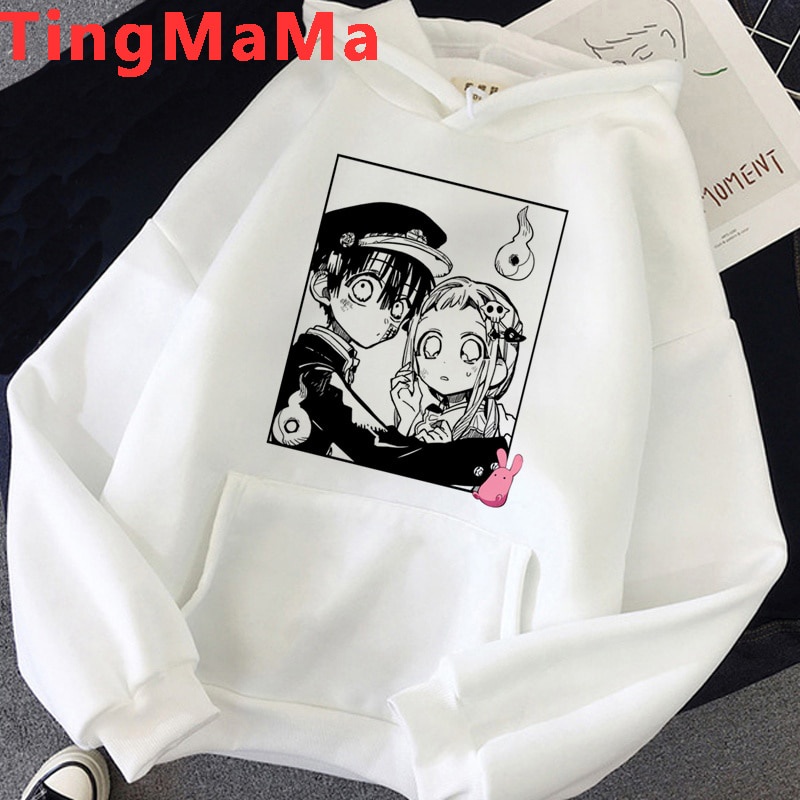 Áo hoodies nỉ trắng in hình anime Jibaku Shounen Hanako-kun - Thống lĩnh nhà xí độc đẹp giá rẻ