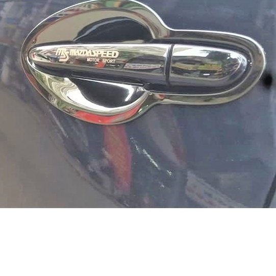 Ốp Tay Nắm, Hõm Cửa Mẫu Tròn Xe Mazda CX5, CX8, Mazda 2, 3, 6 Vân Titan Cao Cấp Nhất Thị Trường - mẫu tròn