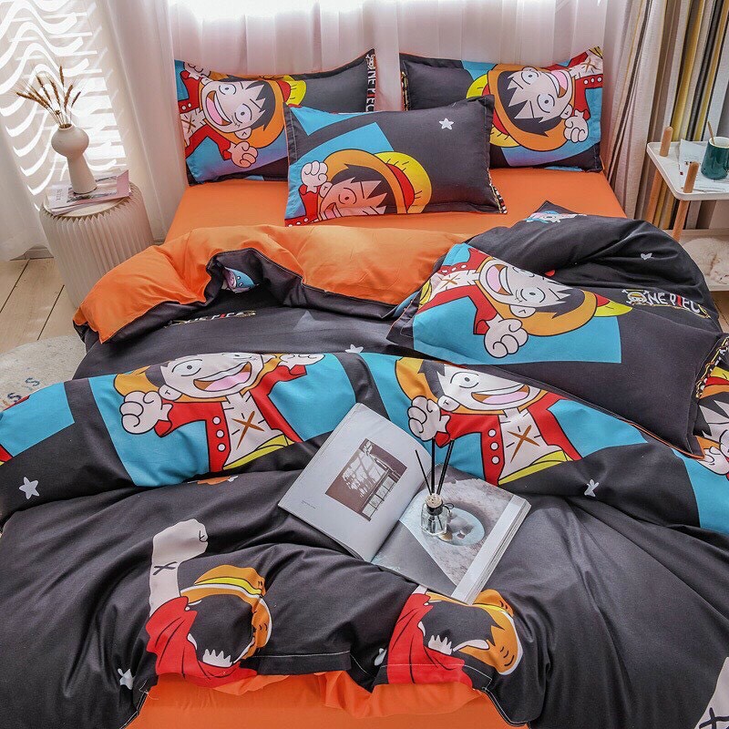 Bộ Chăn Ga Gối Cotton Poly Hải Tặc