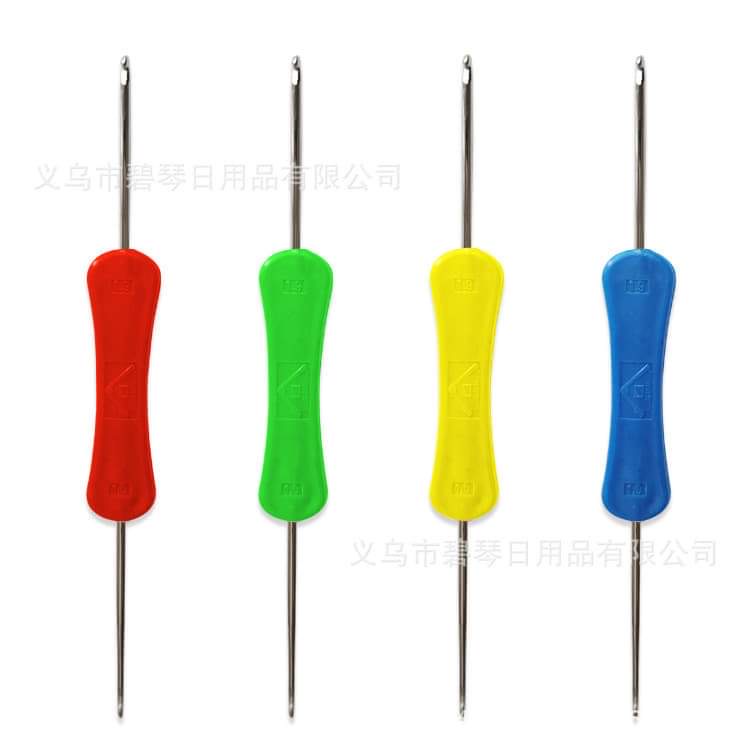 Kim móc 2 đầu cán nhựa hỗ trợ móc len