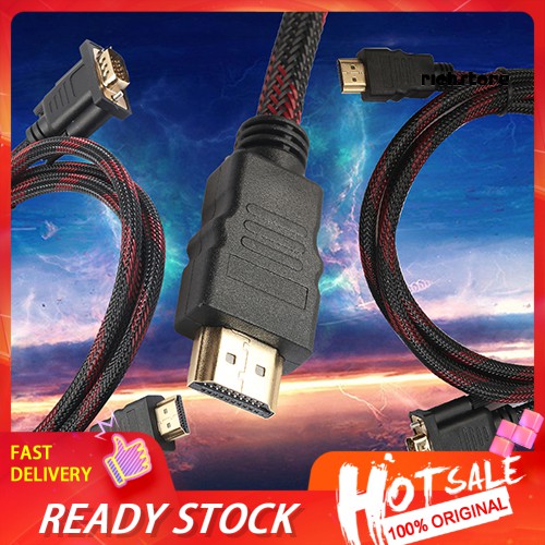 Cáp Chuyển Đổi Hdmi Sang Vga Hd-15 Male 15pin 1.5m 1080p