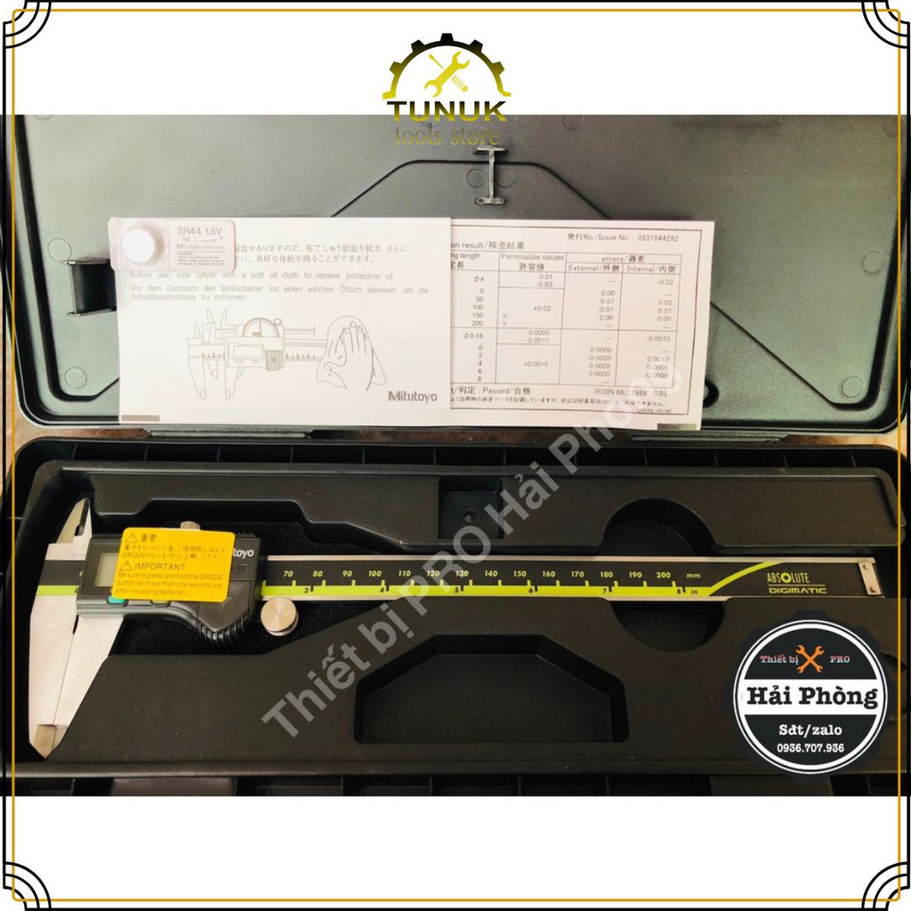Thước kẹp cặp điện tử Mitutoyo 150mm, 200mm, 300mm Tunuk