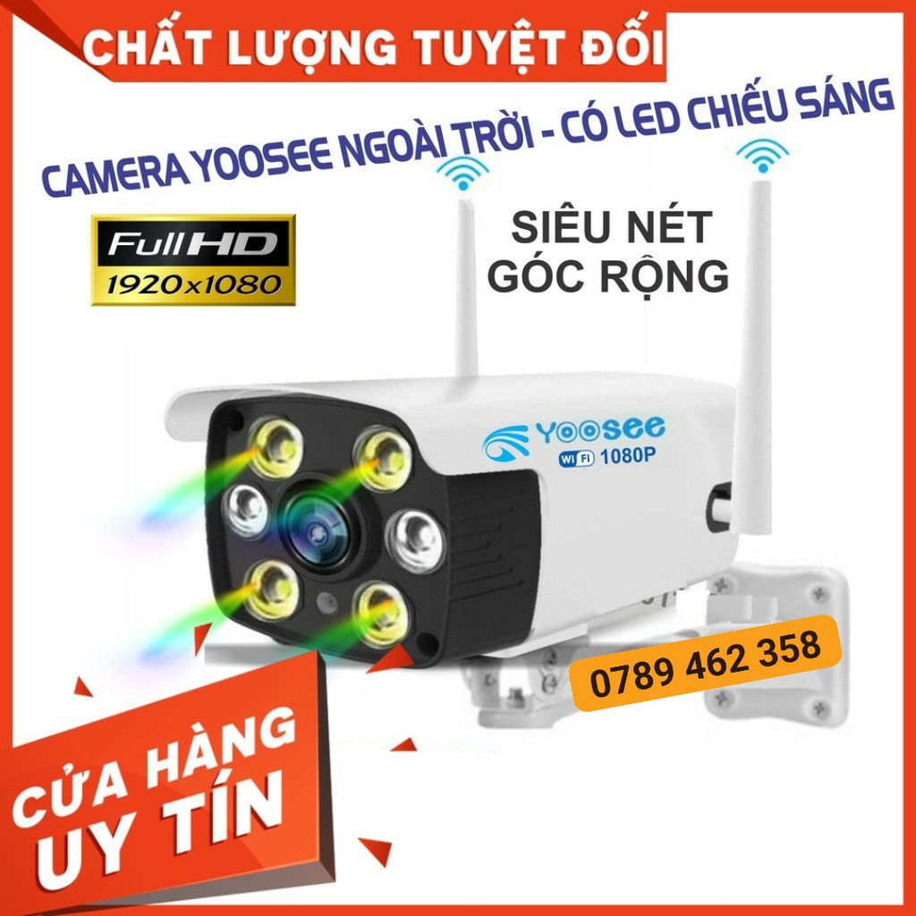 Camera wifi ngoài trời Yoosee 2.0mpx - Full HD 1080P - kèm thẻ nhớ 32G/64G[Tùy chọn]