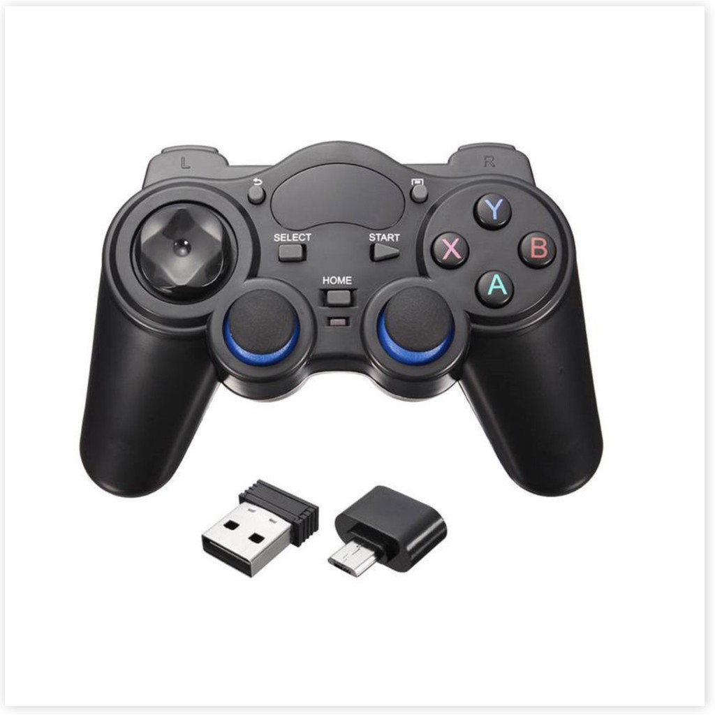 Tay game không dây Smart Gamepad Type C, USB 850M 2.4Ghz PC/PS3/Xbox360/Android TV/smartphone 2021    -TTHome