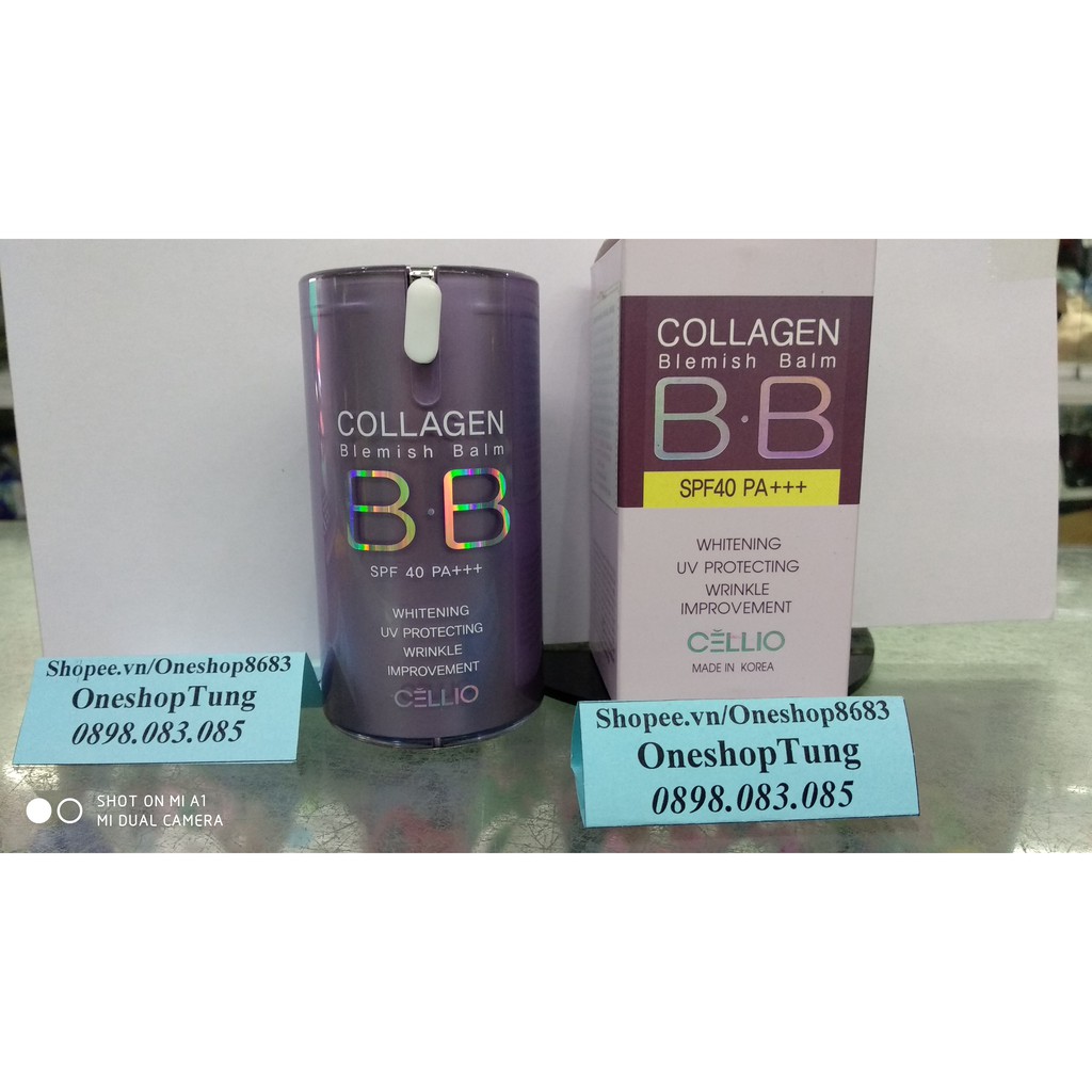 Kem BB cream Collagen Cellio ( Chính Hãng)