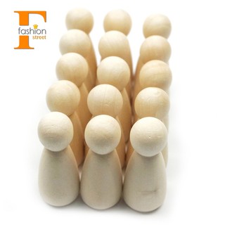 Set 100 búp bê gỗ trơn kích thước 1.35inch