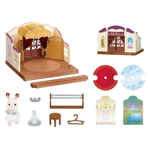 Đồ chơi nhập vai nhà thỏ rạp múa Ballet - Ballet Theatre Epoch Sylvanian Families kết nối với điện thoại phát nhạc