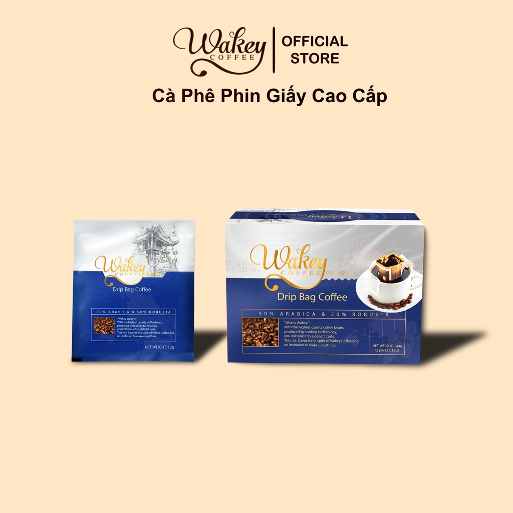 Cà Phê Phin Giấy Wakey Coffee Special ( Bán Chạy Nhất ) - (12 gói x 12g)