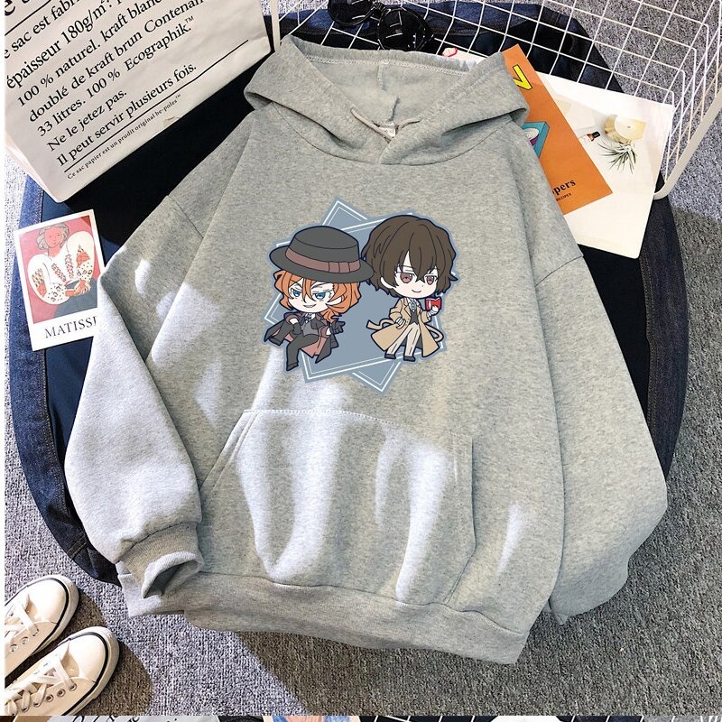 Bungo Đi Lạc Chó Áo Hoodie Anime Nhật Bản Chuuya Nakahara Dazai Hoody Phụ Nữ Mới Hip Hop