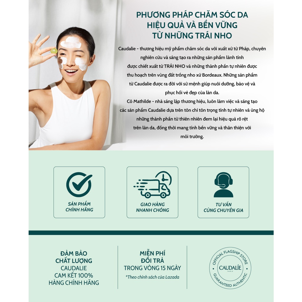 Nước dưỡng cô đặc làm sáng da Caudalie Vinoperfect Concentrated Brightening Glycolic Essence 150ml