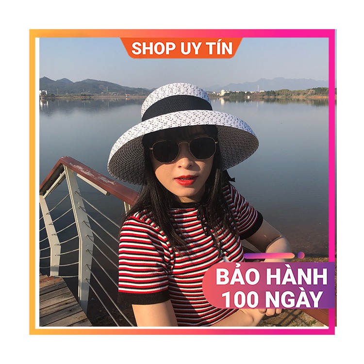 Mũ Đi Biển - Nón Cói Rộng Vành Vintage Cao Cấp Nữ Đẹp