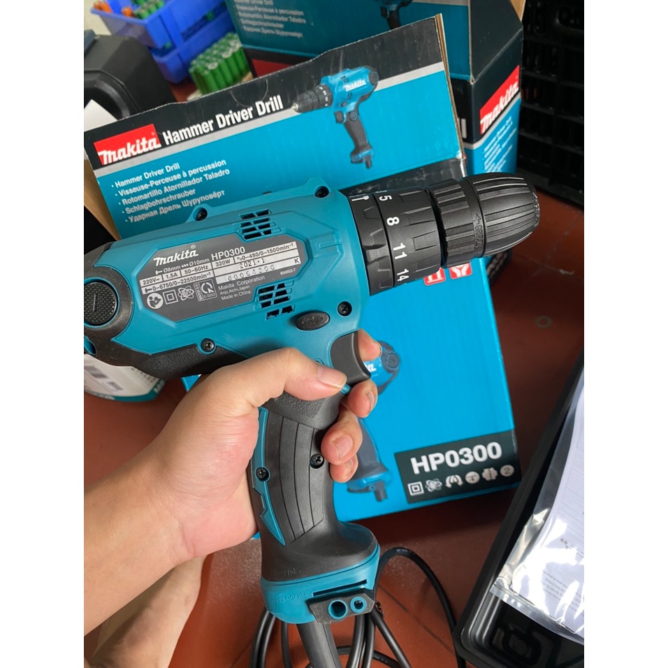 Máy khoan 3 chức năng chính hãng Makita HP0300 ( 10 mm).